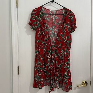 Floral Zara wrap mini dress